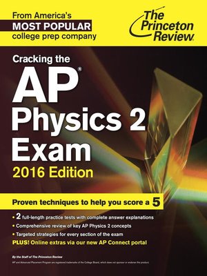 cover image of Cracking the AP Physics 2 Exam, 2016 Edition